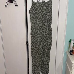 Floral Green Jumpsuit